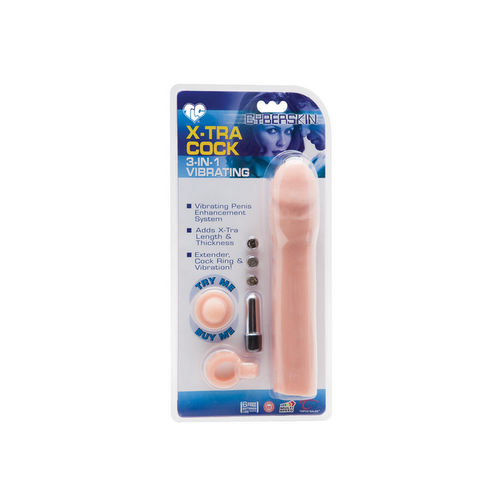 3-in-1 Vibrating X-tra Cock