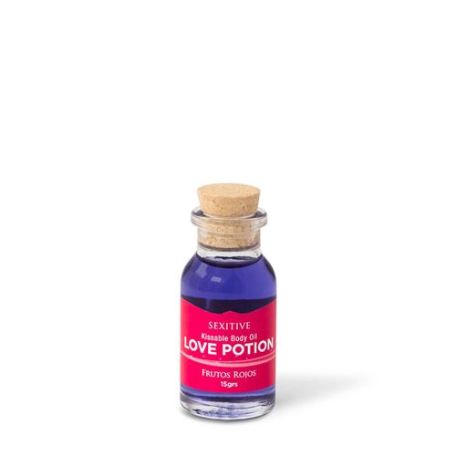 MINI ACEITE COMESTIBLE LOVE POTION FRUTOS ROJOS 15ML