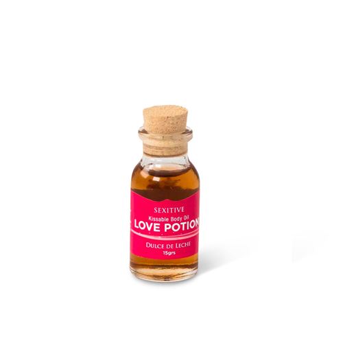 MINI ACEITE COMESTIBLE LOVE POTION DULCE DE LECHE 15ML