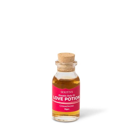 MINI ACEITE COMESTIBLE LOVE POTION CHAMPAGNE 15ML
