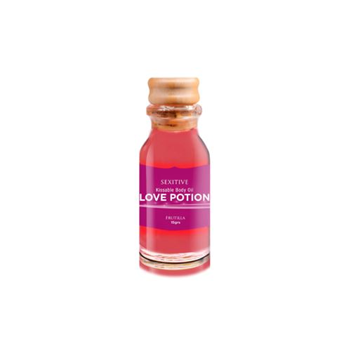 MINI ACEITE COMESTIBLE LOVE POTION FRUTILLA 15ML