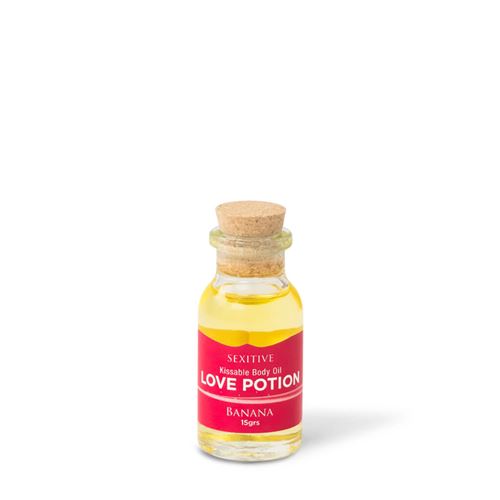 MINI ACEITE COMESTIBLE LOVE POTION BANANA 15ML