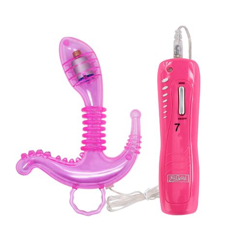 VIBRADOR TRIPLE ESTIMULADOR  PUNTO G CLITORIS ANAL MULTIFUNCION