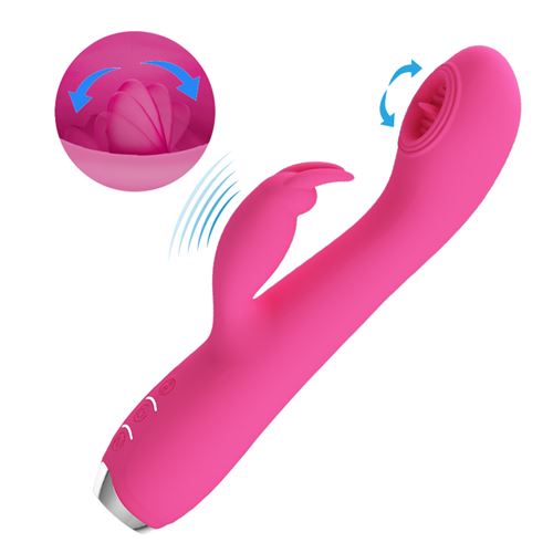 VIBRADOR RACHEL MULTIFUNCION SILICONA PINK