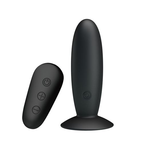 VIBRADOR ANAL RECARGABLE CONTROL REMOTO SILICONA 11CM X 3,3CM