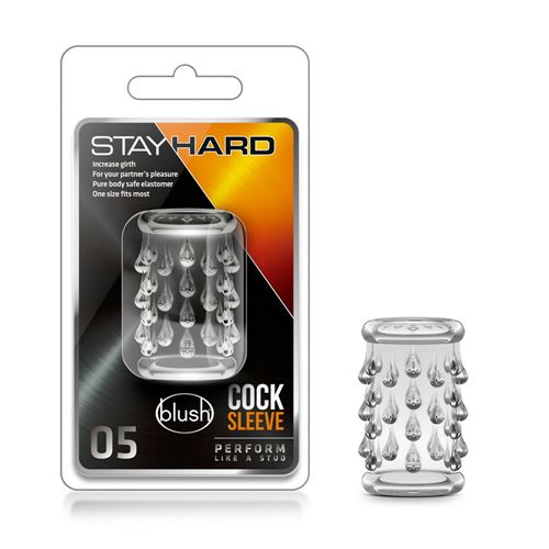 STAY HARD - COCK SLEEVE 05 - CLEAR