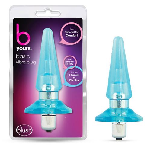 B YOURS - BASIC VIBRA PLUG - BLUE