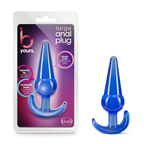 B YOURS - LARGE ANAL PLUG - BLUE