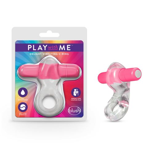 PLAY WITH ME - DELIGHT VIBRATING C-RING - PINK