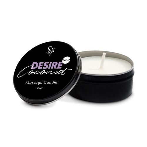 MASSAGE CANDLE DESIRE COCONUT 30GRS