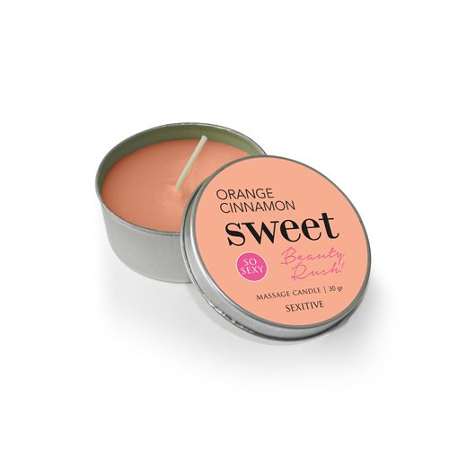 Massage Candle Sweet Beauty Rush - Orange Cinnamon - 30 gr -