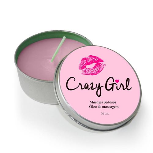 MASSAGE CANDLE CRAZY GIRL - 30 GR