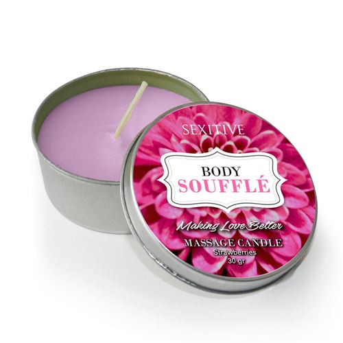 MASSAGE CANDLE BODY SOUFFLE STRAWBERRIES - 30 GR