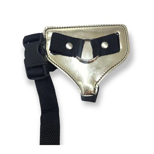 ARNES CON ARO 3CM FEMENINO DORADO - ECO-CUERO CORREA REGULABLE