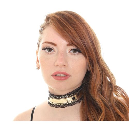 COLLAR CHOKER URBANO DORADO