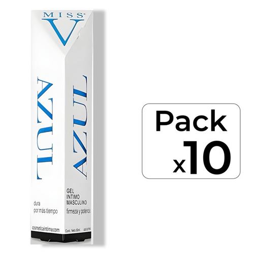 MISS V AZUL MASCULINO POTENCIADOR X 10