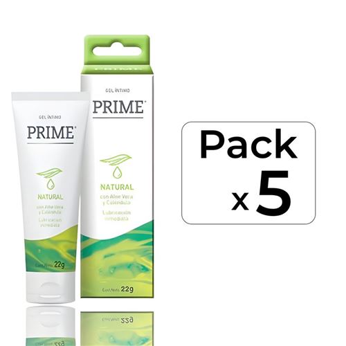 PACK PROMOCIÓN LUBRICANTES PRIME NATURAL 22GRS X 5 UNIDADES