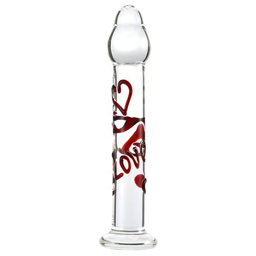GLASS DILDO SCARLET KISS