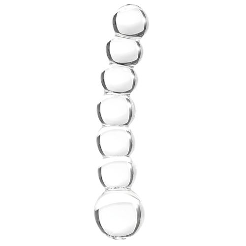 GLASS ANAL DILDO BUBBLE GLOW