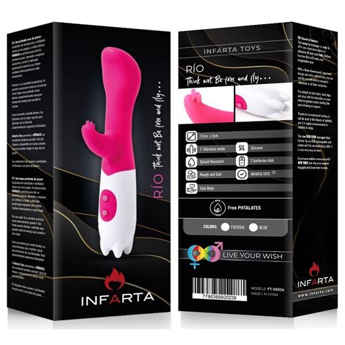 VIBRADOR RIO PUNTO G CLITORIS SILICONA