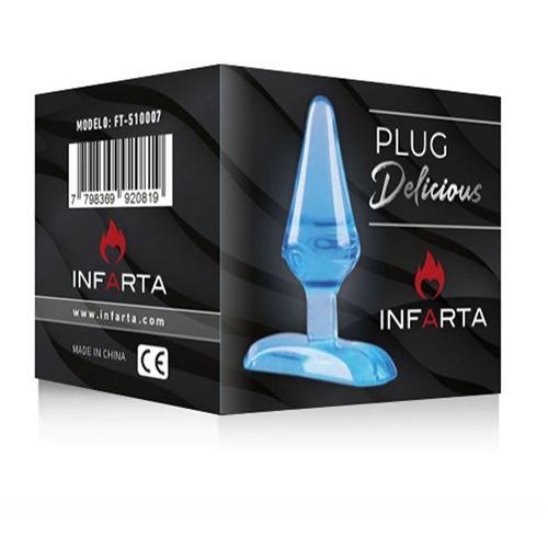 MINI PLUG ANAL 6CM BLUE - AZUL