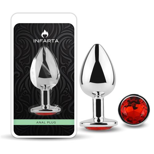 ANAL PLUG EROS METAL LARGE RED
