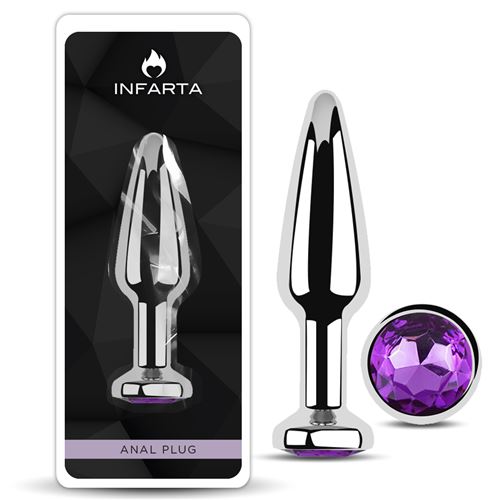 ANAL PLUG TITAN METAL MEDIUM DARK PURPLE