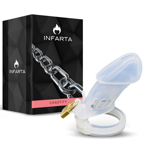 CHASTITY GUARDIAN SENIOR SILICONE LONG TRANSPARENT