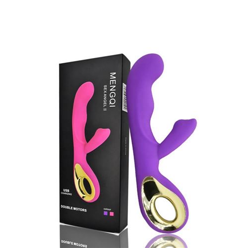 VIBRADOR SEXANGEL PUNTO G CLITORIS RECARGABLE USB MULTIFUNCION  SILICONA