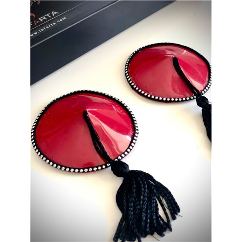 ACHAROLADAS PEZONERAS SEXY RED CON POMPÓN ¡¡NUEVAS!! 