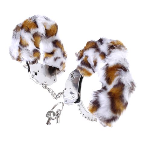 FF FURRY CUFFS LEOPARD
