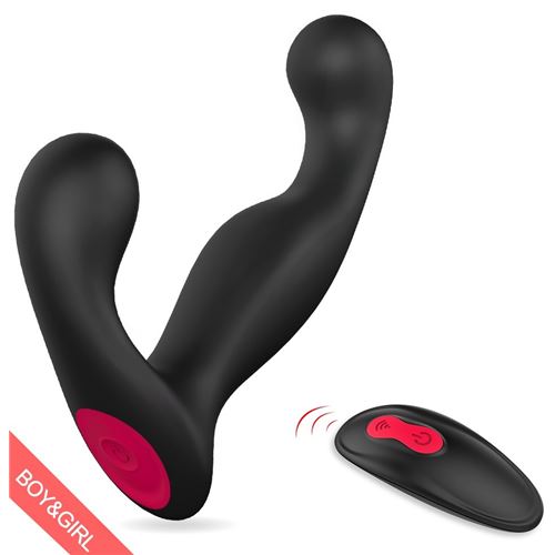 VIBRADOR JELLY PROSTATA ANAL - CONTROL REMOTO - 9 FUNCIONES - RECARGABLE - 13CM X 8CM