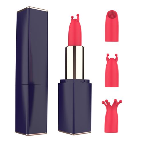 LIPSTICK VIBRADOR MULTIFUNCIONAL RECARGABLE USB